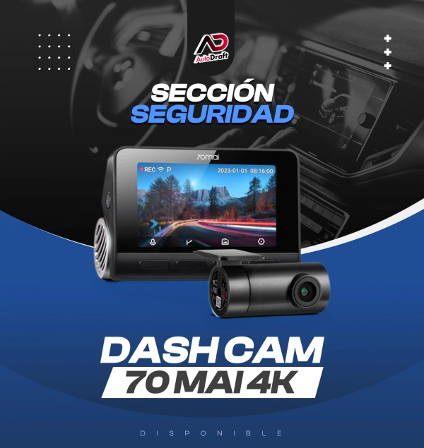 Dash CAM 70mai A200 Xiaomi Full HD 1080p Ángulo 130° con Pantalla IPS