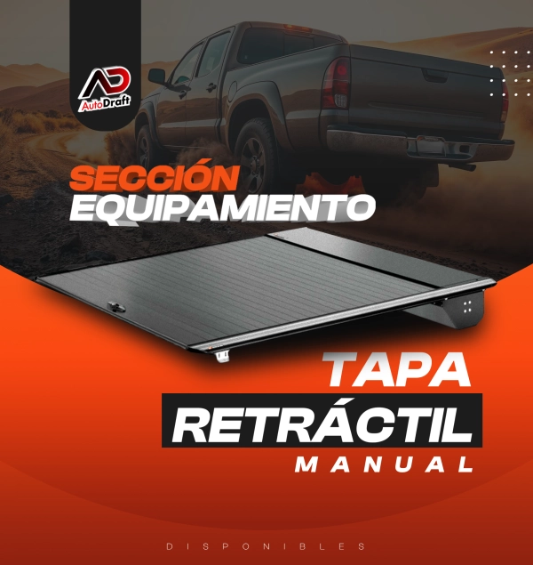Tapa retractil manual