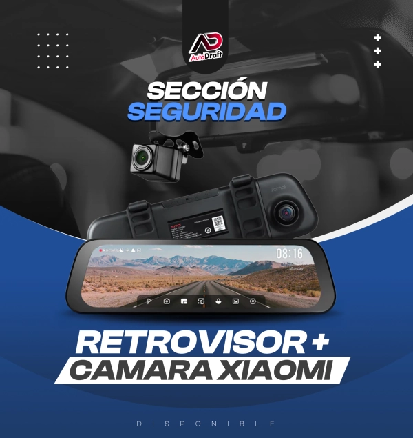 Retrovisor con Dash Cam 3K Xiaomi 70mai S500 + Cámara Trasera RC13
