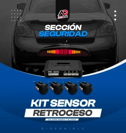 Kit Sensor de Retroceso 4 Sensores con Display Digital y Alarma Sonora