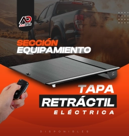 Tapa Retráctil Eléctrica Automática para Pickup con Control Remoto y Aplicación Móvil